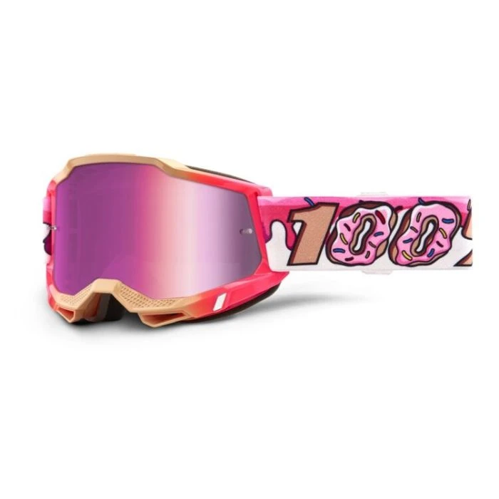 100% Youth Accuri 2 Goggles - Mirrored Lens-Donut/Mirror Pink 3 100% Youth Accuri 2 Goggles - Mirrored Lens-Donut/Mirror Pink