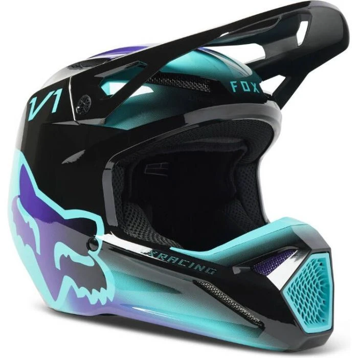 Fox Racing Youth V1 Toxsyk Helmet 3 Fox Racing Youth V1 Toxsyk Helmet