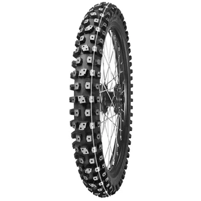 Mitas Tires XT-444 Studded 3.00-21 WHITE TT Front 3 Mitas Tires XT-444 Studded 3.00-21 WHITE TT Front