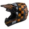 Troy Lee Designs SE4 Polyacrylite Checker Helmet -Matrix-shop troy lee designs se4 polyacrylite checker helmet