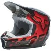 Fox Racing V1 Trice Helmet -Matrix-shop v1 trice helmet grey red