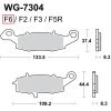 WRP Racing WRP Brake Pads F6 - WG-7304-F6 -Matrix-shop wrp brake pads f6 wg 7304 f6